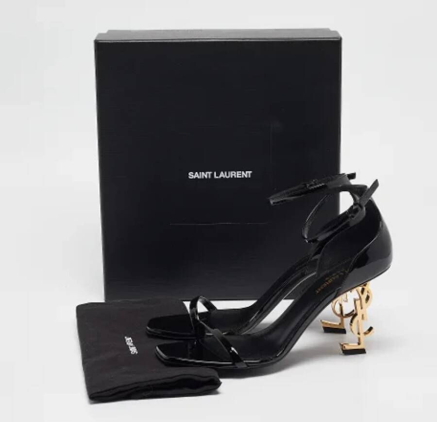 Yves Saint Laurent Vintage Pre-owned Leather sandals Black Dames