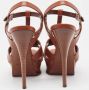 Yves Saint Laurent Vintage Pre-owned Leather sandals Brown Dames - Thumbnail 5