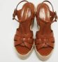 Yves Saint Laurent Vintage Pre-owned Leather sandals Brown Dames - Thumbnail 3