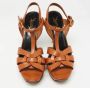 Yves Saint Laurent Vintage Pre-owned Leather sandals Brown Dames - Thumbnail 3