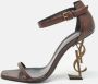 Yves Saint Laurent Vintage Pre-owned Leather sandals Brown Dames - Thumbnail 2