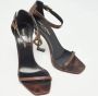 Yves Saint Laurent Vintage Pre-owned Leather sandals Brown Dames - Thumbnail 4