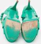 Yves Saint Laurent Vintage Pre-owned Leather sandals Green Dames - Thumbnail 5