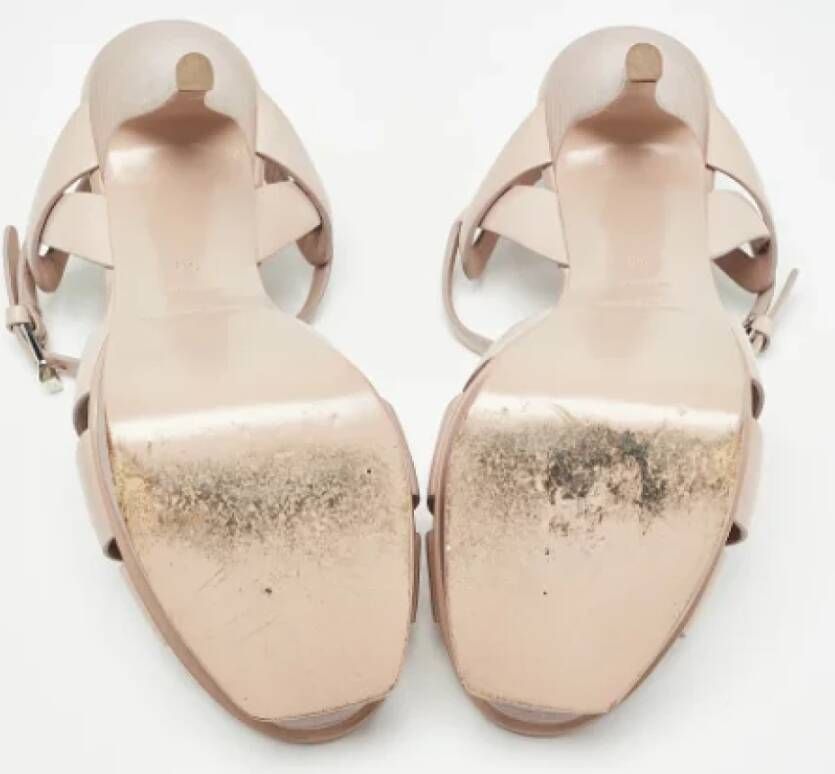 Yves Saint Laurent Vintage Pre-owned Leather sandals Pink Dames