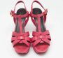 Yves Saint Laurent Vintage Pre-owned Leather sandals Pink Dames - Thumbnail 3