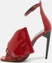 Yves Saint Laurent Vintage Pre-owned Leather sandals Red Dames - Thumbnail 2