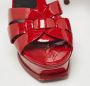 Yves Saint Laurent Vintage Pre-owned Leather sandals Red Dames - Thumbnail 7