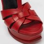 Yves Saint Laurent Vintage Pre-owned Leather sandals Red Dames - Thumbnail 7