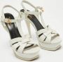 Yves Saint Laurent Vintage Pre-owned Leather sandals White Dames - Thumbnail 4