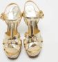 Yves Saint Laurent Vintage Pre-owned Leather sandals Yellow Dames - Thumbnail 3