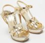 Yves Saint Laurent Vintage Pre-owned Leather sandals Yellow Dames - Thumbnail 4