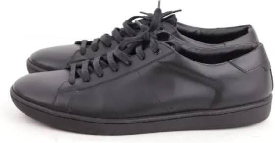 Yves Saint Laurent Vintage Pre-owned Leather sneakers Black Heren