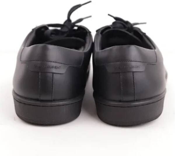 Yves Saint Laurent Vintage Pre-owned Leather sneakers Black Heren