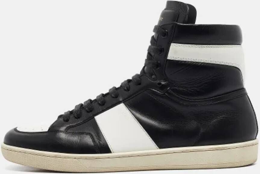 Yves Saint Laurent Vintage Pre-owned Leather sneakers Black Heren