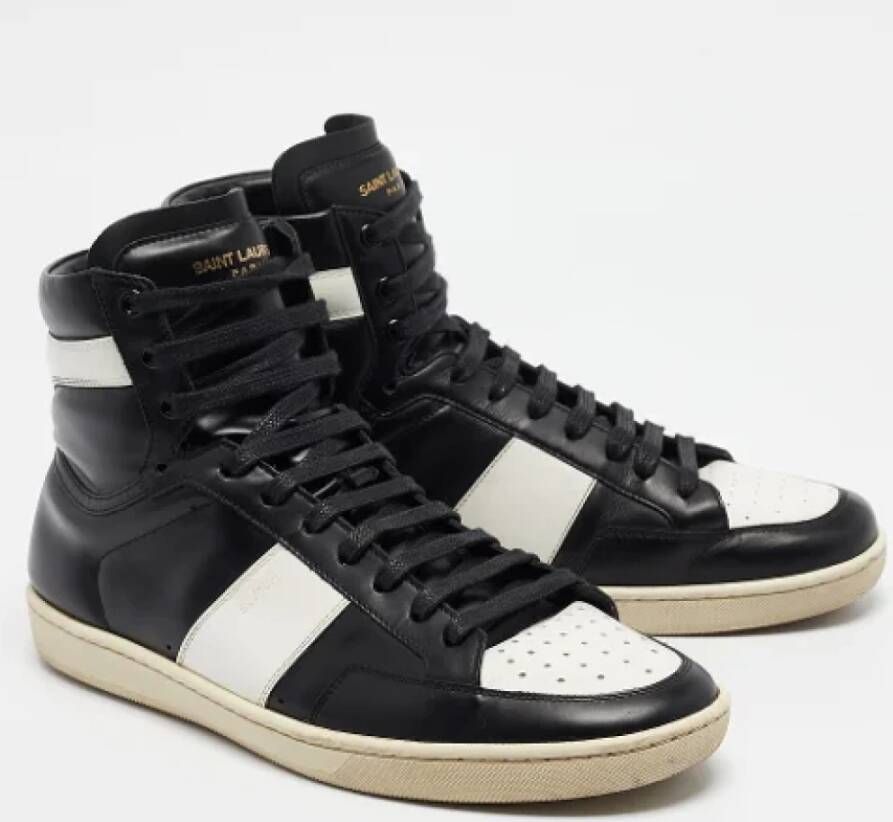 Yves Saint Laurent Vintage Pre-owned Leather sneakers Black Heren