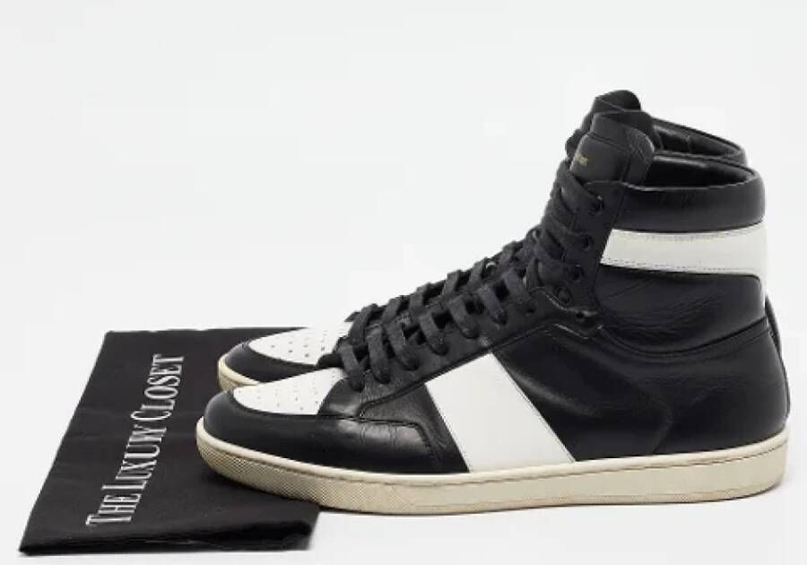 Yves Saint Laurent Vintage Pre-owned Leather sneakers Black Heren