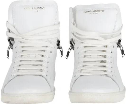 Yves Saint Laurent Vintage Pre-owned Leather sneakers White Heren