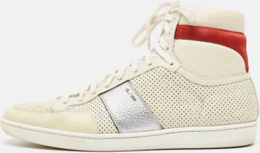 Yves Saint Laurent Vintage Pre-owned Leather sneakers White Heren