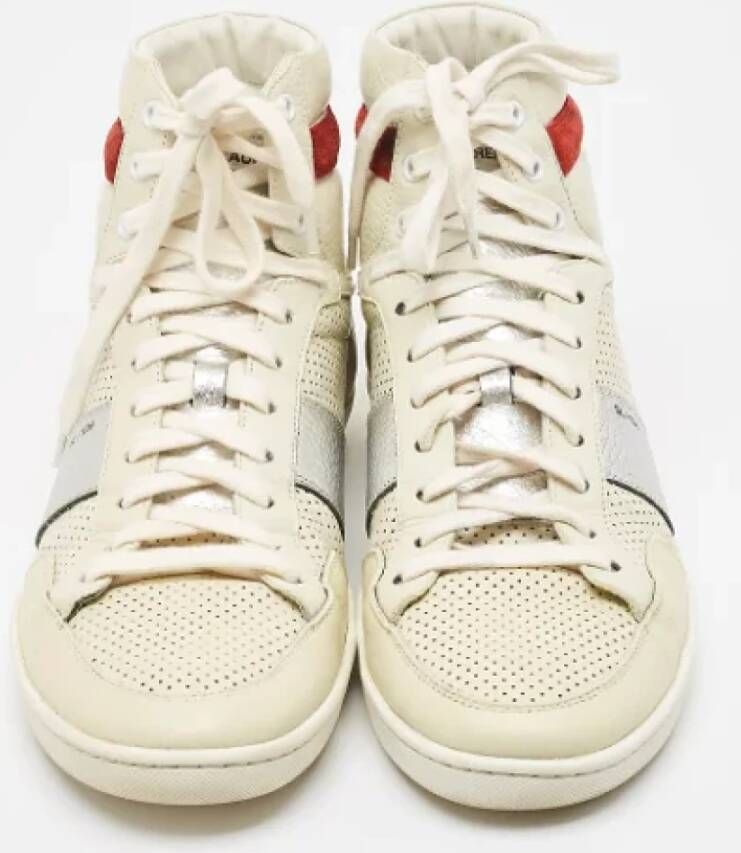 Yves Saint Laurent Vintage Pre-owned Leather sneakers White Heren