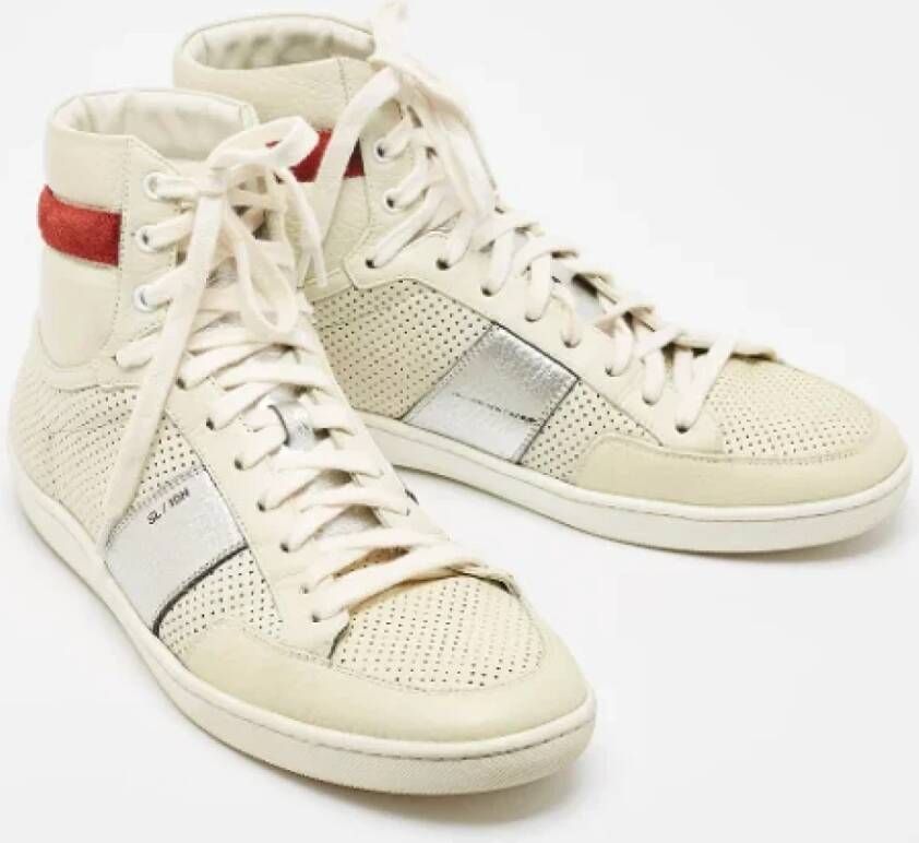 Yves Saint Laurent Vintage Pre-owned Leather sneakers White Heren