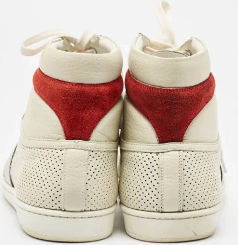 Yves Saint Laurent Vintage Pre-owned Leather sneakers White Heren