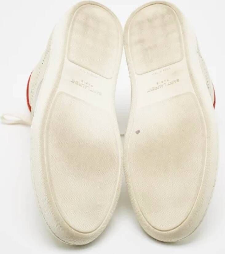 Yves Saint Laurent Vintage Pre-owned Leather sneakers White Heren