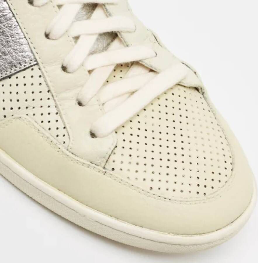 Yves Saint Laurent Vintage Pre-owned Leather sneakers White Heren