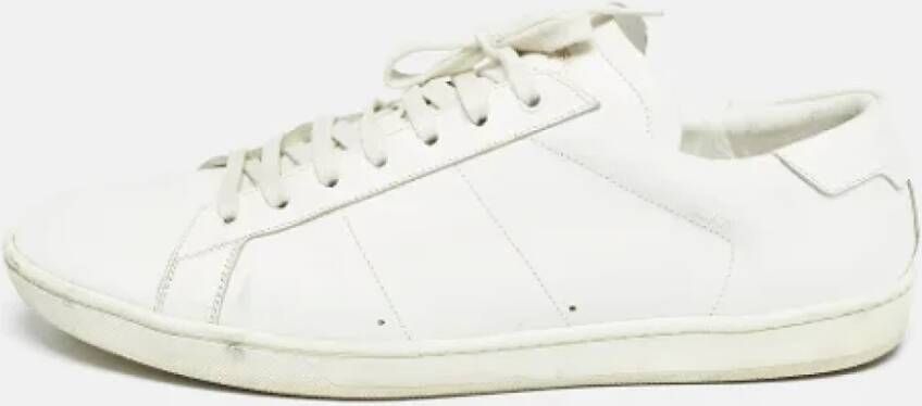 Yves Saint Laurent Vintage Pre-owned Leather sneakers White Heren