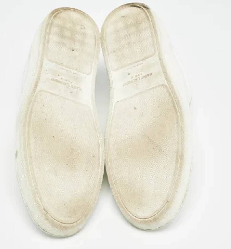 Yves Saint Laurent Vintage Pre-owned Leather sneakers White Heren