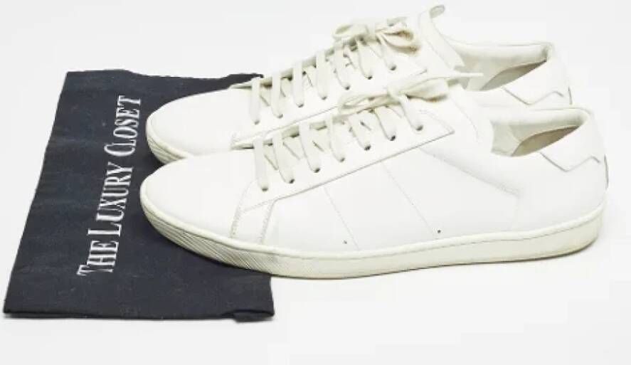 Yves Saint Laurent Vintage Pre-owned Leather sneakers White Heren