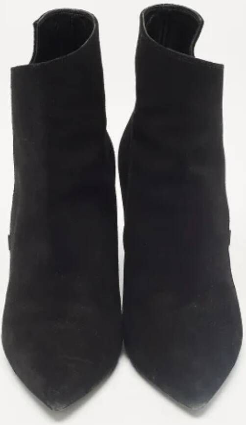 Yves Saint Laurent Vintage Pre-owned Suede boots Black Dames