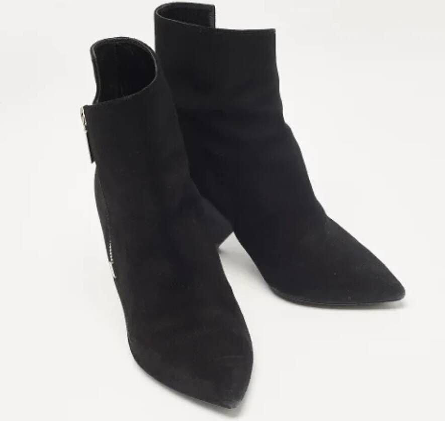 Yves Saint Laurent Vintage Pre-owned Suede boots Black Dames