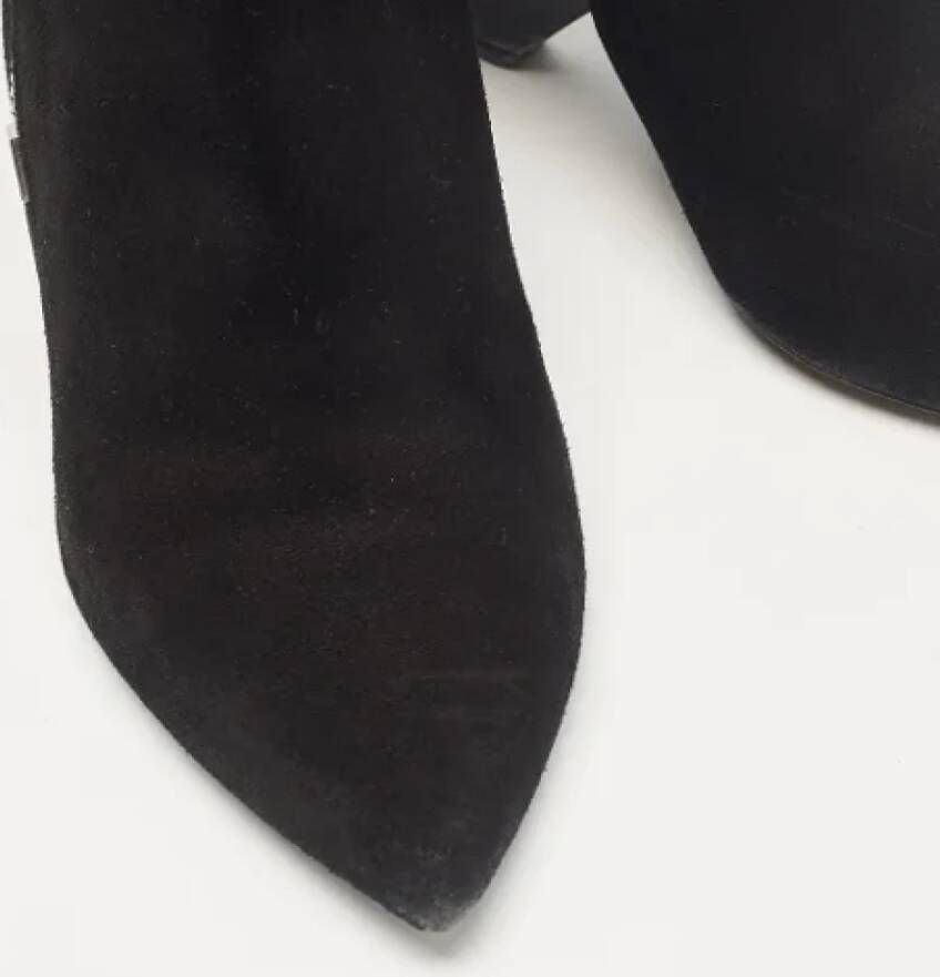 Yves Saint Laurent Vintage Pre-owned Suede boots Black Dames