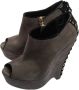 Yves Saint Laurent Vintage Pre-owned Suede boots Gray Dames - Thumbnail 3