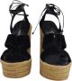 Yves Saint Laurent Vintage Pre-owned Suede espadrilles Black Dames - Thumbnail 2