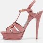 Yves Saint Laurent Vintage Pre-owned Suede heels Pink Dames - Thumbnail 2