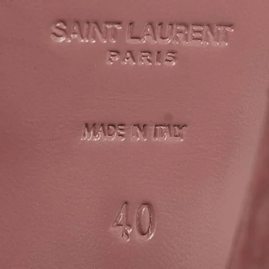 Yves Saint Laurent Vintage Pre-owned Suede heels Pink Dames