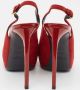 Yves Saint Laurent Vintage Pre-owned Suede heels Red Dames - Thumbnail 5