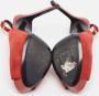 Yves Saint Laurent Vintage Pre-owned Suede heels Red Dames - Thumbnail 6