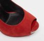 Yves Saint Laurent Vintage Pre-owned Suede heels Red Dames - Thumbnail 7