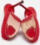 Yves Saint Laurent Vintage Pre-owned Suede heels Red Dames - Thumbnail 6