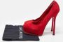 Yves Saint Laurent Vintage Pre-owned Suede heels Red Dames - Thumbnail 9