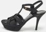 Yves Saint Laurent Vintage Pre-owned Suede sandals Black Dames - Thumbnail 2