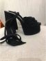 Yves Saint Laurent Vintage Pre-owned Suede sandals Black Dames - Thumbnail 3