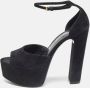 Yves Saint Laurent Vintage Pre-owned Suede sandals Black Dames - Thumbnail 2