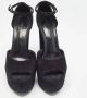 Yves Saint Laurent Vintage Pre-owned Suede sandals Black Dames - Thumbnail 3