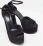 Yves Saint Laurent Vintage Pre-owned Suede sandals Black Dames - Thumbnail 4