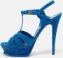 Yves Saint Laurent Vintage Pre-owned Suede sandals Blue Dames - Thumbnail 2