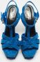 Yves Saint Laurent Vintage Pre-owned Suede sandals Blue Dames - Thumbnail 3