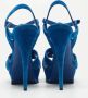 Yves Saint Laurent Vintage Pre-owned Suede sandals Blue Dames - Thumbnail 5